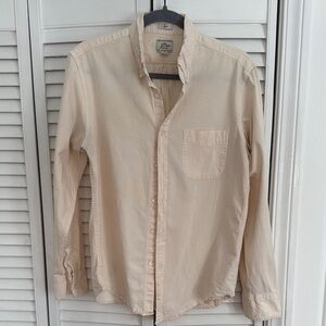 Men's J. Crew Beige Button-Up Shirt